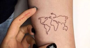 101 Amazing World Map Tattoo Designs You Need To See! | Outsons | Men's Fashion Tips And Style Guide For 2020