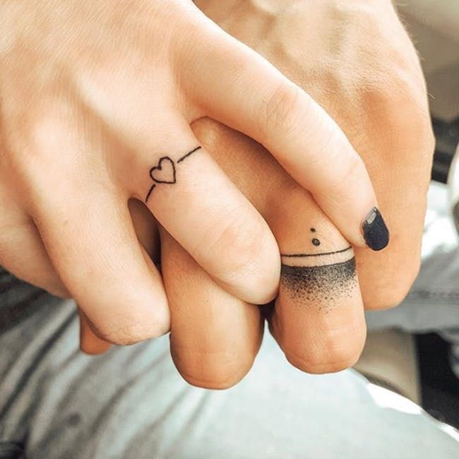 16 Wedding Ring Tattoos We Kind of LOVE