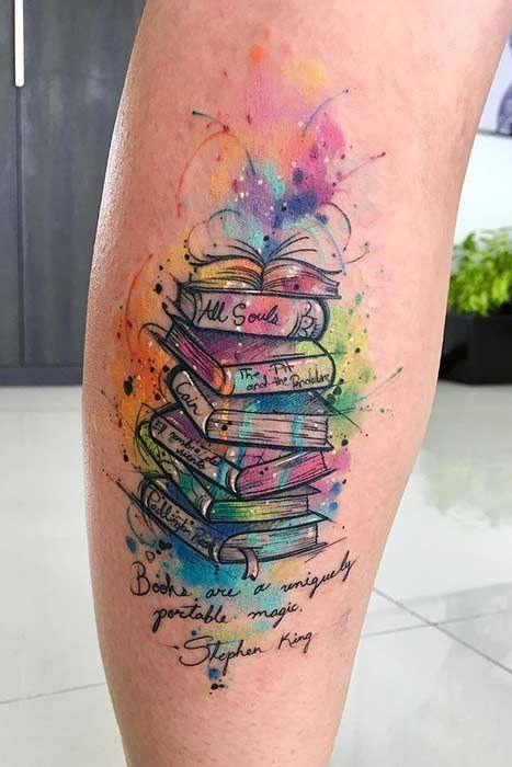 23 Awesome Tattoo Ideas for Book Lovers | Page 2 of 2 | StayGlam