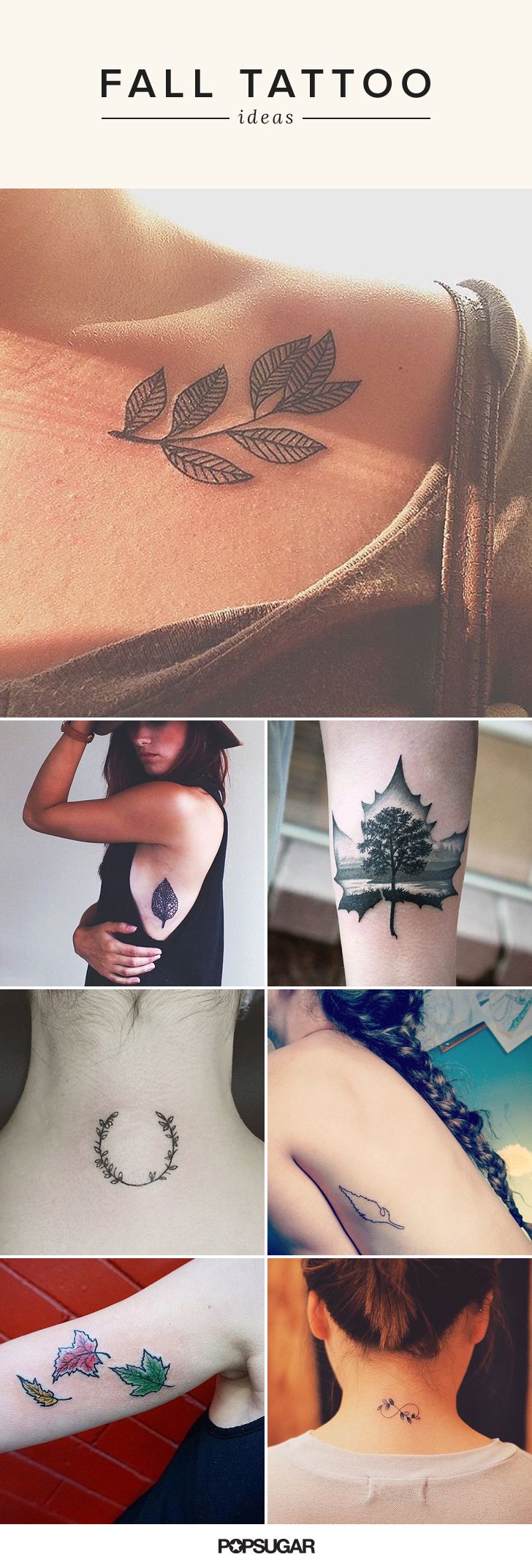 20 Fall-Inspired Tattoos That Show Off the Dreamiest Autumn Leaves