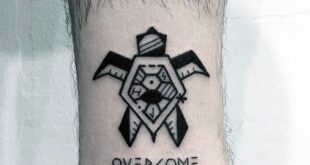 20 Overcome Tattoo Designs For Men - Word Ink Ideas