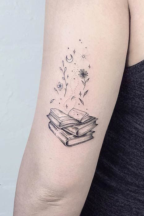 23 Awesome Tattoo Ideas for Book Lovers | Page 2 of 2 | StayGlam