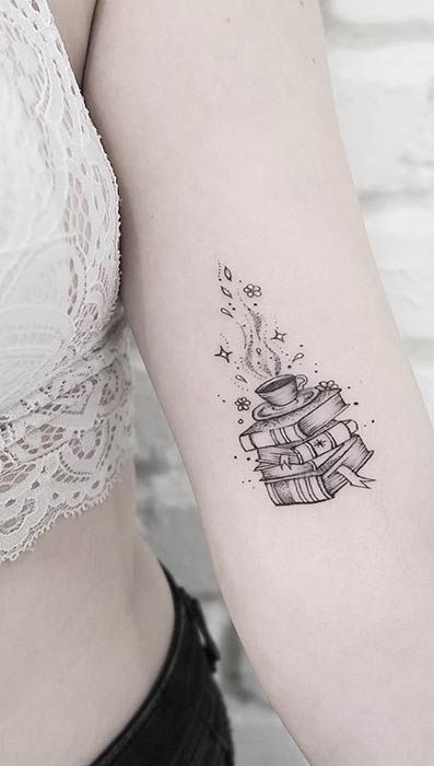 23 Awesome Tattoo Ideas for Book Lovers | StayGlam