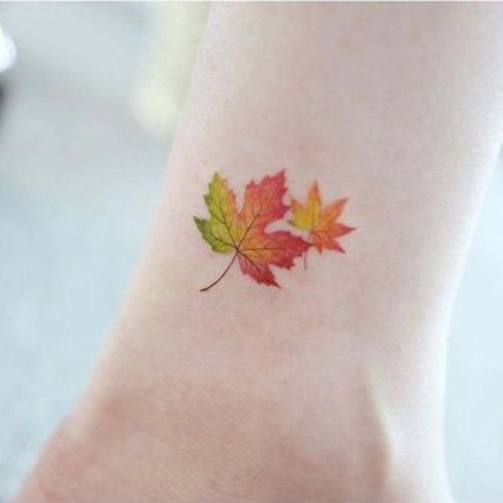 29 autumn tattoos that capture the magic of the golden season