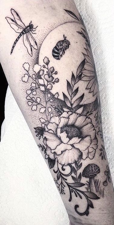 50+ Floral Tattoo Ideas | Bein Kemen
