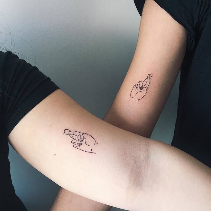 50 Powerful Matching Tattoos To Share With Someone You Love - TattooBloq