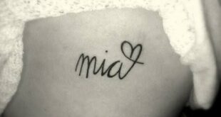 My little girls name TATTOO on my left side, ribs