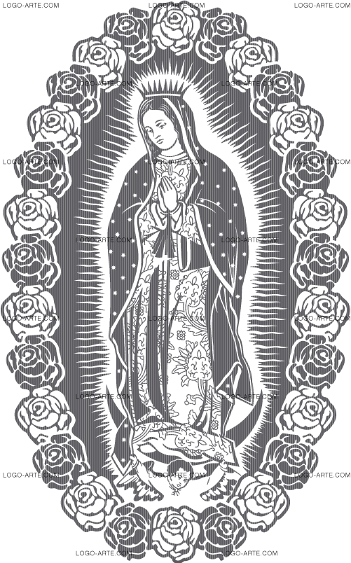 Our Lady of Guadalupe vector for cutting plotter