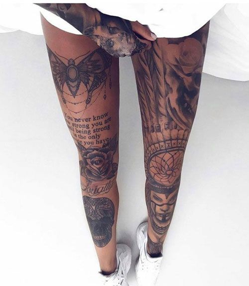 Sexy Leg Tattoos For Women