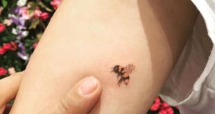 Simple bee tattoo