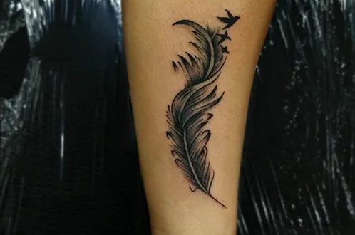 Small Feather Tattoo Idea To Get Inspired