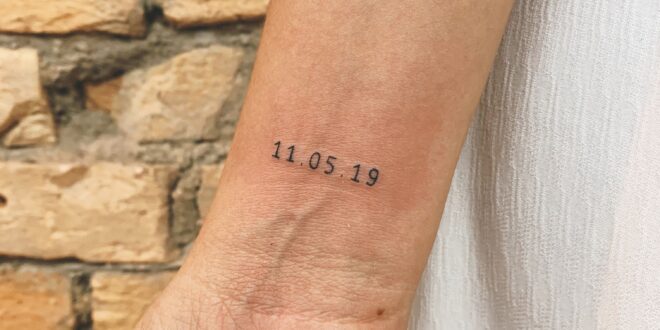 Tattoo mit Datum Hochzeit