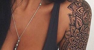 Tribal Mandala Shoulder Tattoo Ideas - Geometric Arm Sleeve Tatouage with Meanin...