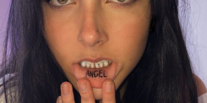angel lip tattoo